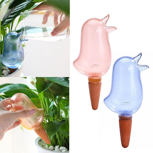 Automatic Watering Spikes Irrigation System Plant Self Watering Auto Lazy Watering Kettle Bird Shape Ceramic Plant Waterer Tools