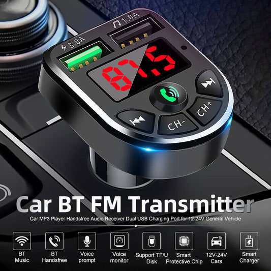 Car mp3 BTE5 Bluetooth Receiver E5 Car MP3 FM Transmitter Hands-free Call